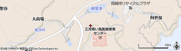 愛知県岡崎市高隆寺町（坂ケ元）周辺の地図