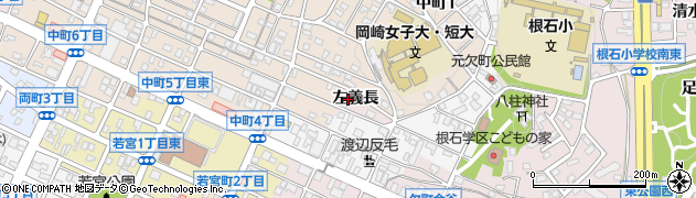 愛知県岡崎市欠町（左義長）周辺の地図