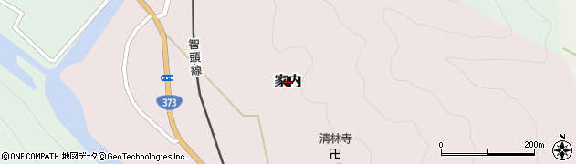 兵庫県佐用町（佐用郡）家内周辺の地図