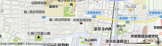 京都府京都市伏見区深草池ノ内町9周辺の地図