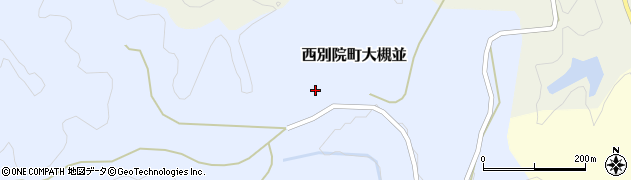 京都府亀岡市西別院町大槻並（福井谷）周辺の地図
