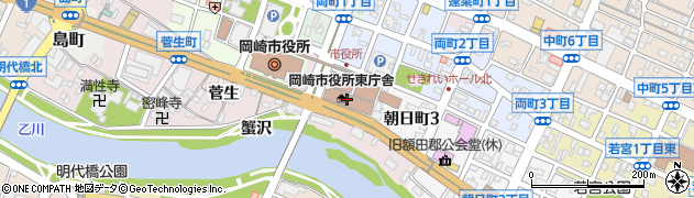 岡崎市役所総務部　総務文書課文書管理係周辺の地図