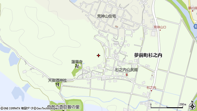 〒671-2111 兵庫県姫路市夢前町杉之内の地図