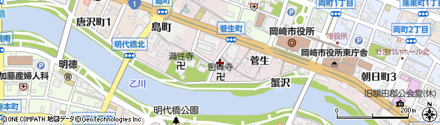 岡崎信用金庫　本部事務統括部事務統括課周辺の地図