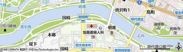 愛知県西三河総合庁舎西三河農林水産事務所　建設課かんがい排水・生産基盤周辺の地図
