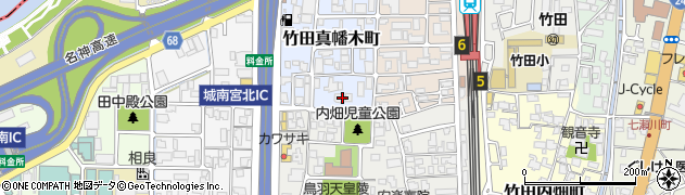 京都府京都市伏見区竹田真幡木町174周辺の地図