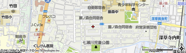 京都市伏見区深草池ノ内町３番地の３ コーポラス伏見１０４号周辺の地図