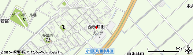 愛知県刈谷市小垣江町西永井田周辺の地図