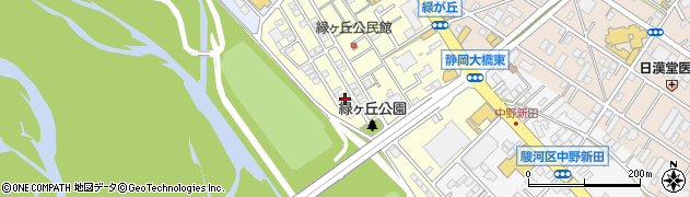 静岡県静岡市駿河区緑が丘町周辺の地図
