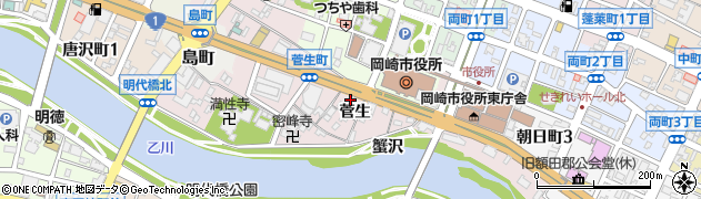 韓国家庭料理 青山 岡崎店周辺の地図