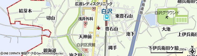 愛知県知多郡阿久比町白沢天神前16周辺の地図