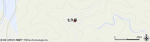 愛知県新城市出沢七久保周辺の地図