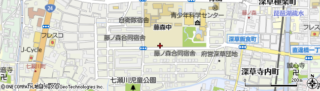 京都府京都市伏見区深草池ノ内町周辺の地図