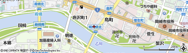三菱電機株式会社　岡崎自動車機器営業所周辺の地図