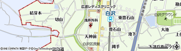 愛知県知多郡阿久比町白沢天神前33-2周辺の地図