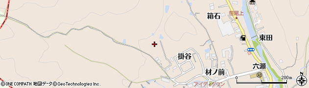 兵庫県猪名川町（川辺郡）笹尾（掛谷）周辺の地図