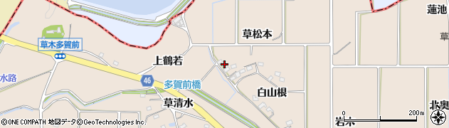 愛知県知多郡阿久比町草木白山根29周辺の地図