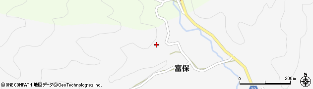 愛知県新城市富保京兼周辺の地図