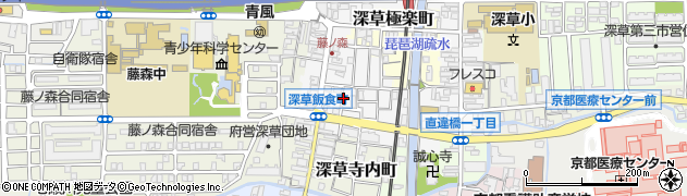 京都府京都市伏見区深草飯食町周辺の地図