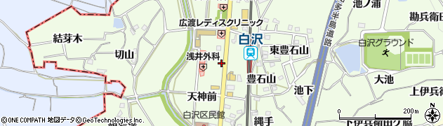 愛知県知多郡阿久比町白沢天神前17周辺の地図