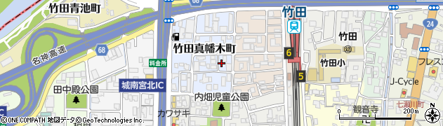 京都府京都市伏見区竹田真幡木町143周辺の地図