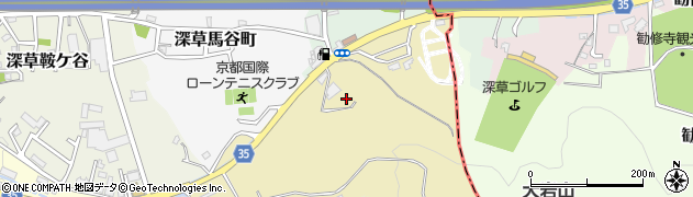 京都府京都市伏見区深草向ケ原町周辺の地図