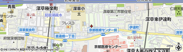京都府京都市伏見区深草西伊達町87周辺の地図