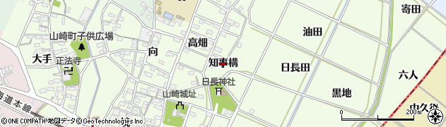愛知県安城市高木町（知事構）周辺の地図