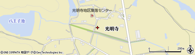 兵庫県加東市光明寺周辺の地図