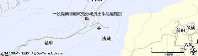 愛知県岡崎市才栗町（法蔵）周辺の地図