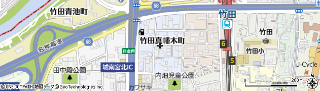 京都府京都市伏見区竹田真幡木町周辺の地図