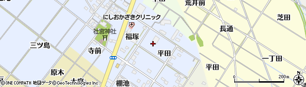 愛知県岡崎市富永町周辺の地図