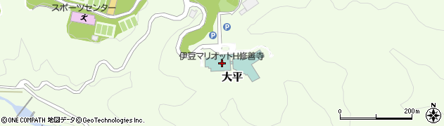 伊豆マリオットホテル修善寺周辺の地図