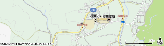 大阪府高槻市田能（西条）周辺の地図