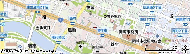 三菱電機ビルソリューションズ株式会社　三河支店　故障連絡用周辺の地図
