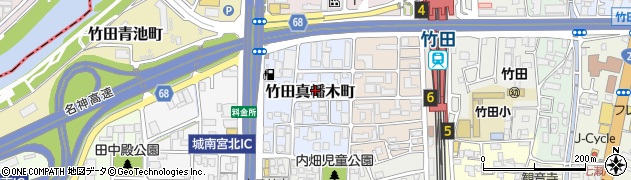 京都府京都市伏見区竹田真幡木町117周辺の地図
