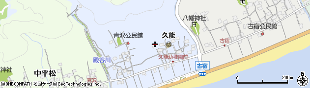 静岡県静岡市駿河区青沢周辺の地図