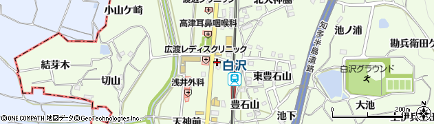 愛知県知多郡阿久比町白沢天神前19周辺の地図