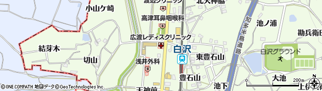 愛知県知多郡阿久比町白沢天神前27周辺の地図