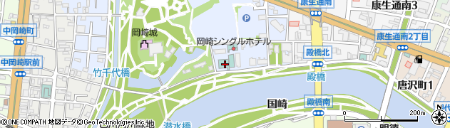 OKAZAKI NEW GRAND HOTEL 料亭 おとがわ周辺の地図