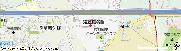 京都府京都市伏見区深草馬谷町6周辺の地図