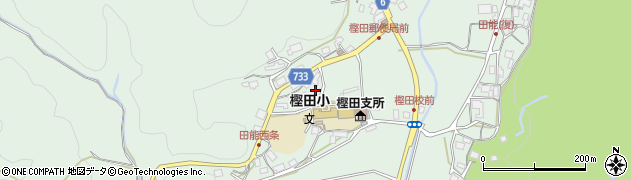 大阪府高槻市田能（向ノ下）周辺の地図