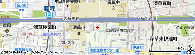 京都府京都市伏見区深草西伊達町88周辺の地図