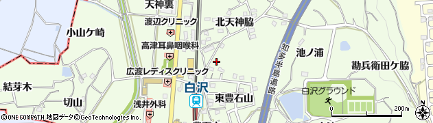 愛知県知多郡阿久比町白沢東豊石山27周辺の地図