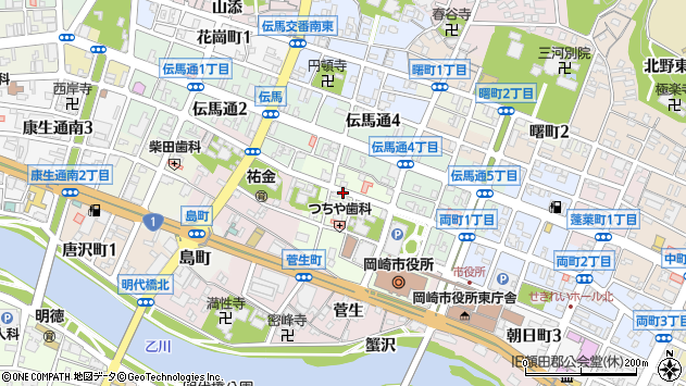 〒444-0034 愛知県岡崎市十王町の地図