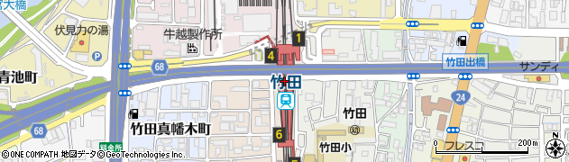 竹田駅周辺の地図