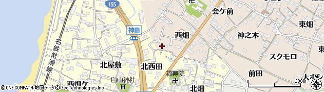 愛知県知多市日長西畑22周辺の地図