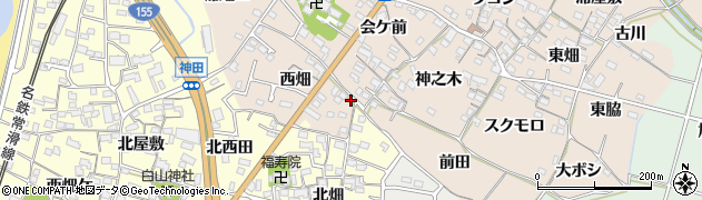 愛知県知多市日長西畑66周辺の地図