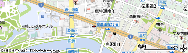 音楽有線放送ＵＳＥＮ受付センター　岡崎支店周辺の地図