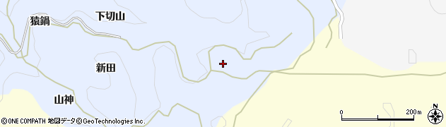 愛知県岡崎市才栗町（上切山）周辺の地図